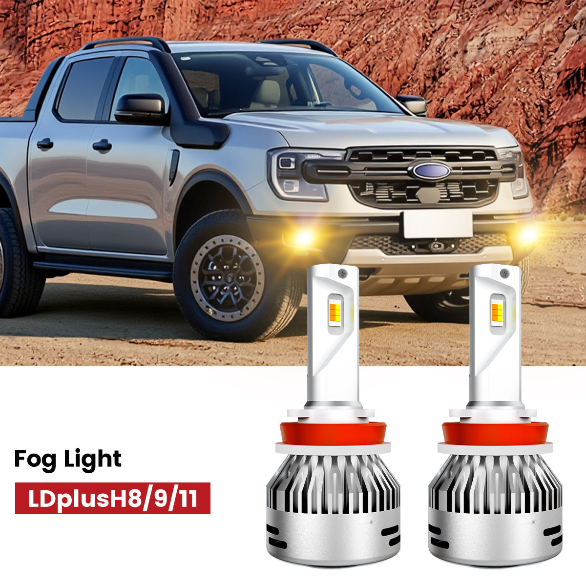 Lasfit H16 led fog lights fit for 2024-2025 Ford Ranger