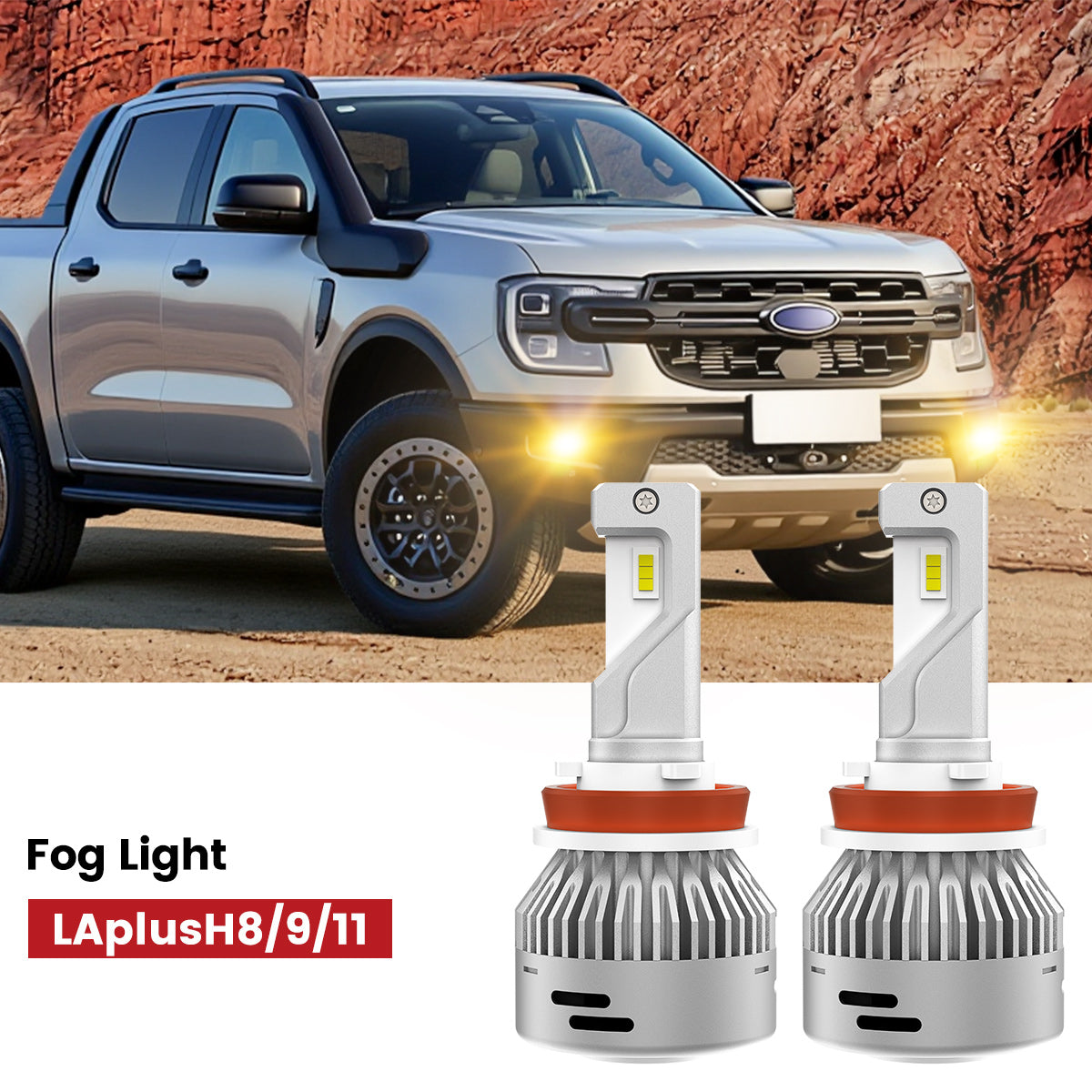 Lasfit H16 led fog lights fit for 2024-2025 Ford Ranger