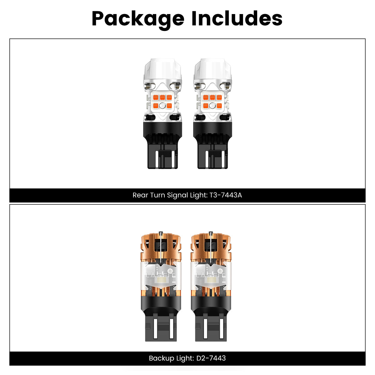 Lasfit combo package led bulbs for 2024-2025 Ford Ranger Lariat