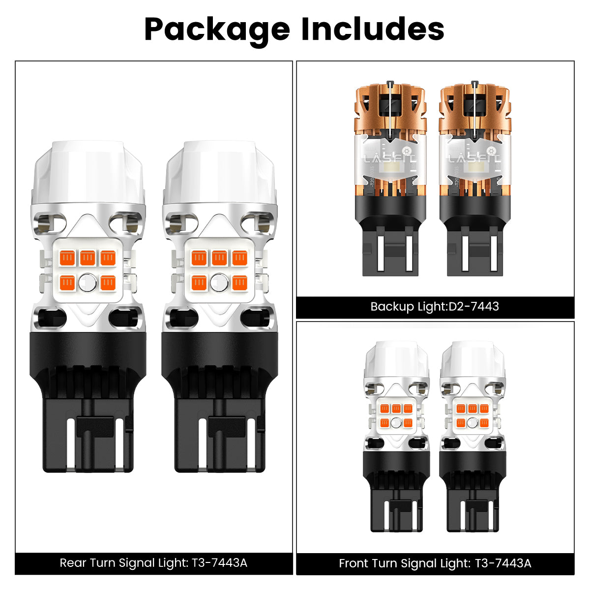 Lasfit combo package led bulbs for 2024-2025 Ford Ranger XLT