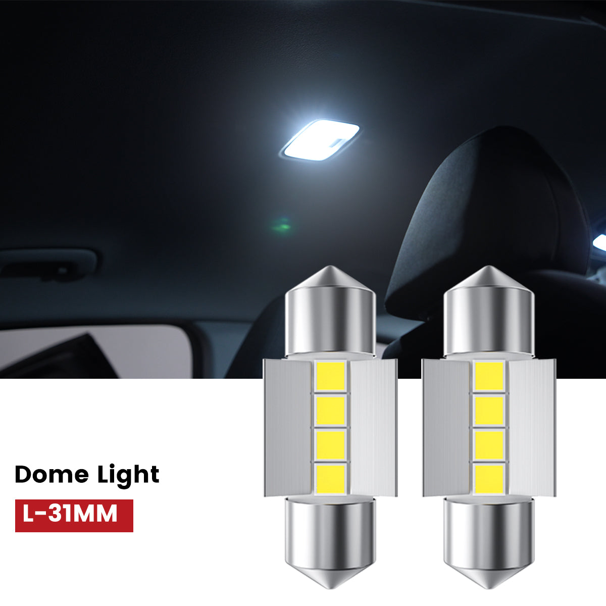 Lasfit L-31MM led dome lights fit for 2024-2025 Hyundai Elantra