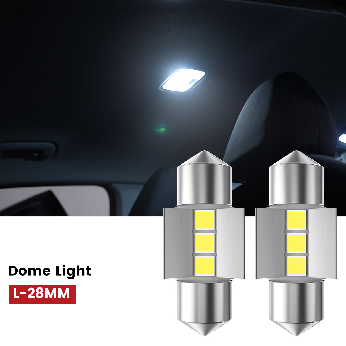 Lasfit L-31MM led dome lights fit for 2024-2025 Hyundai Elantra