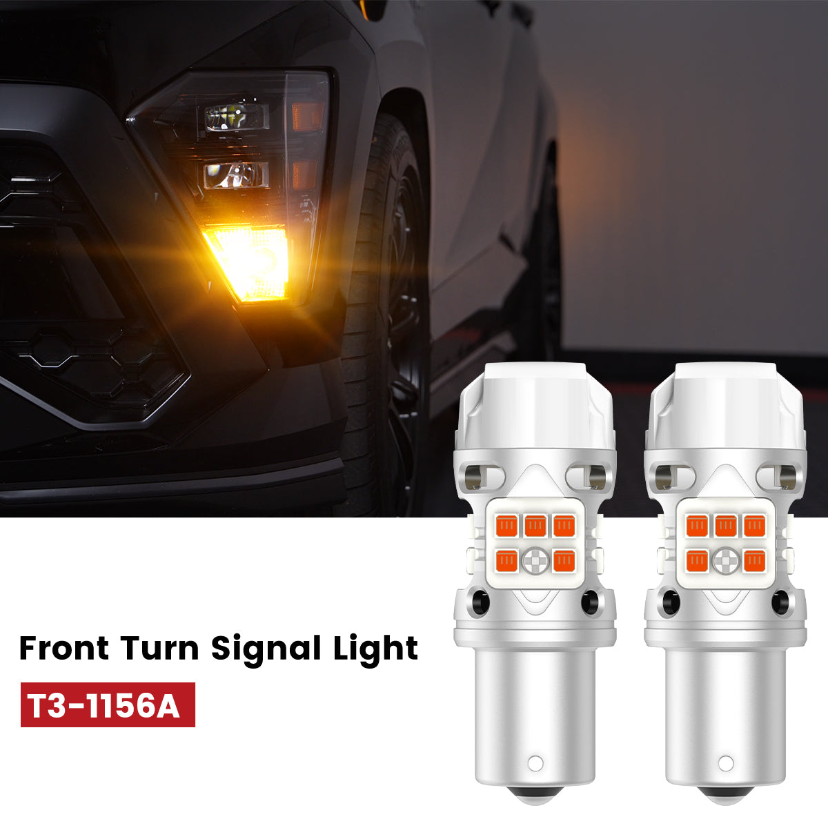 Lasfit 1156 led front turn signal lights fit for 2024-2025 Hyundai Kona