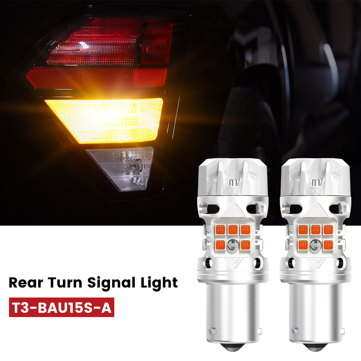Lasfit py21w led rear turn signal lights fit for 2024-2025 Hyundai Kona