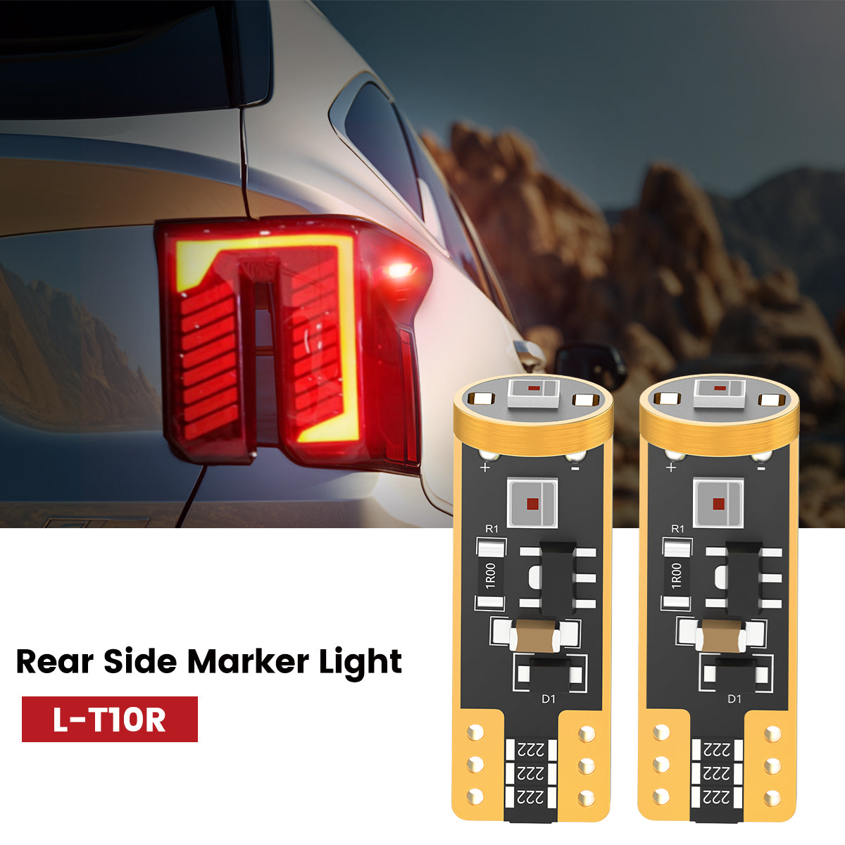 Lasfit 168 led rear side marker lights fit for 2024-2025 Kia Sorento