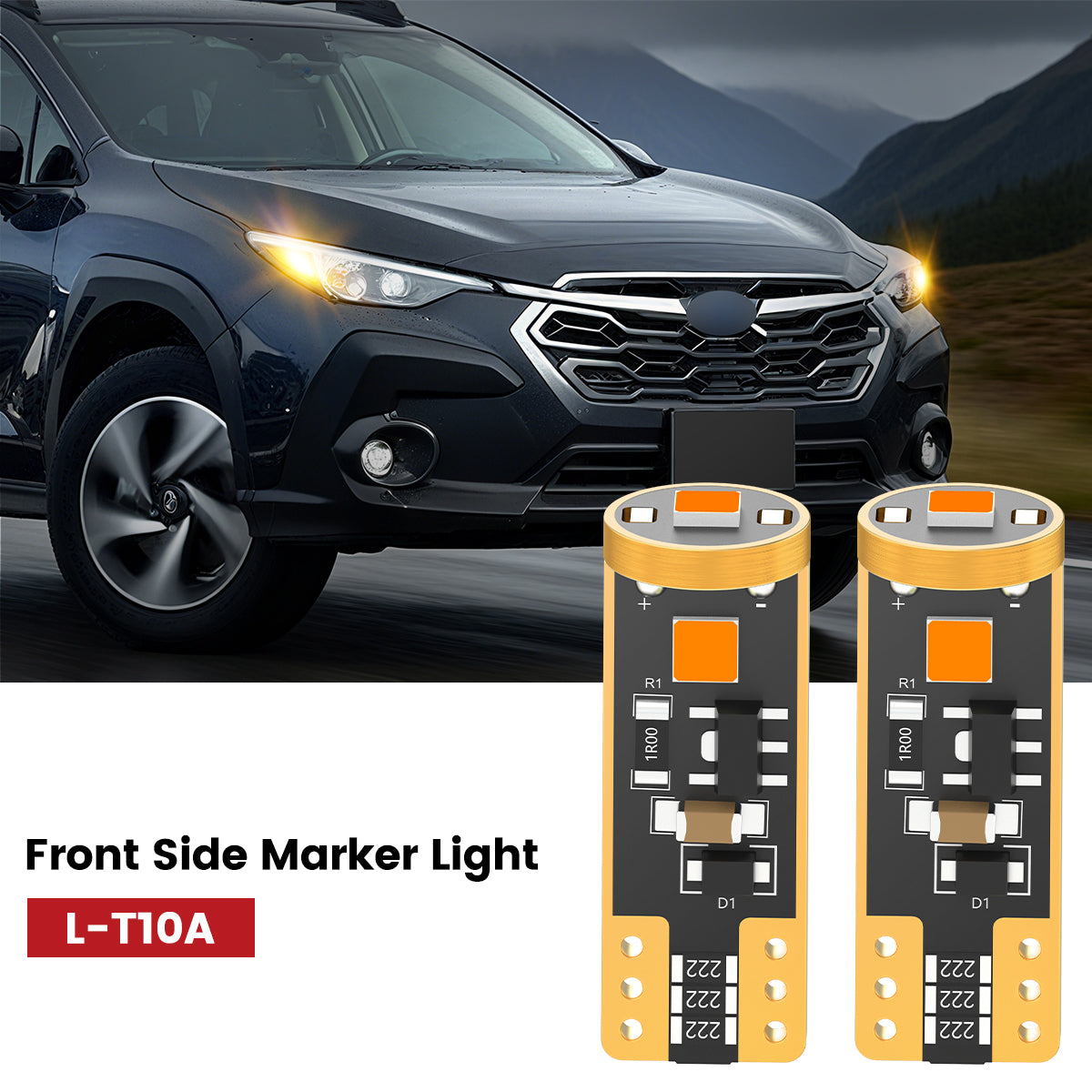 Lasfit 168 led front side marker light fit for 2024-2025 Subaru CrossTrek