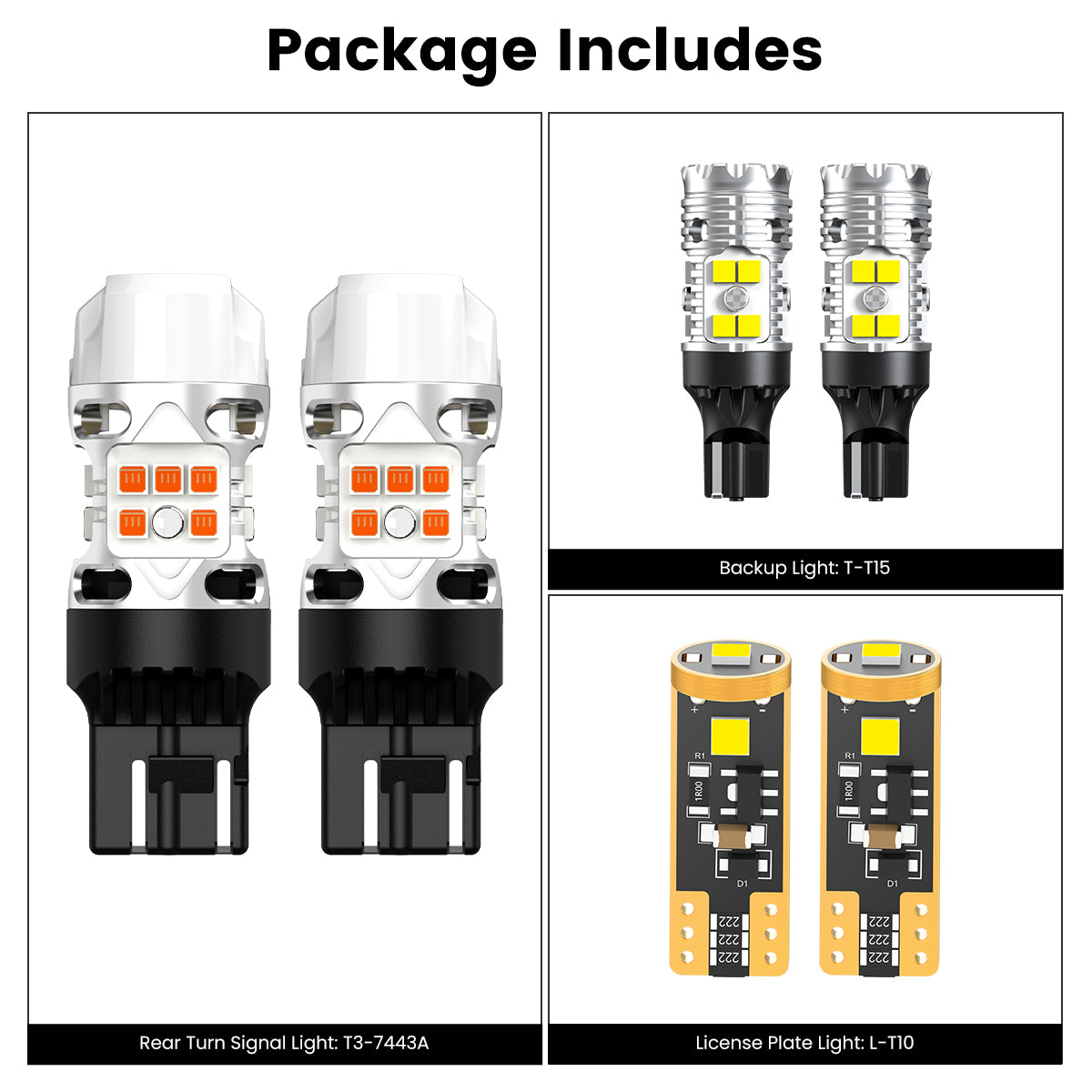 Lasfit combo package led bulbs for 2024-2025 Subaru CrossTrek Sport/Limited/Wilderness