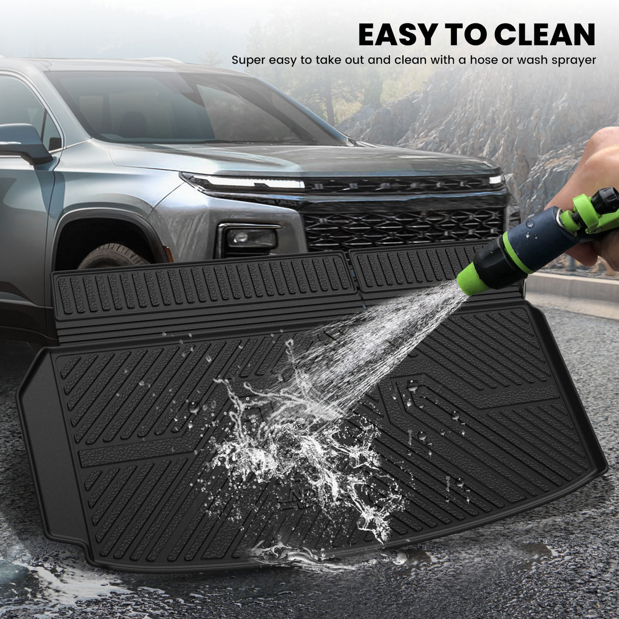 2024-2025 Chevrolet Traverse Cargo & Seatback Mats Easy to Clean