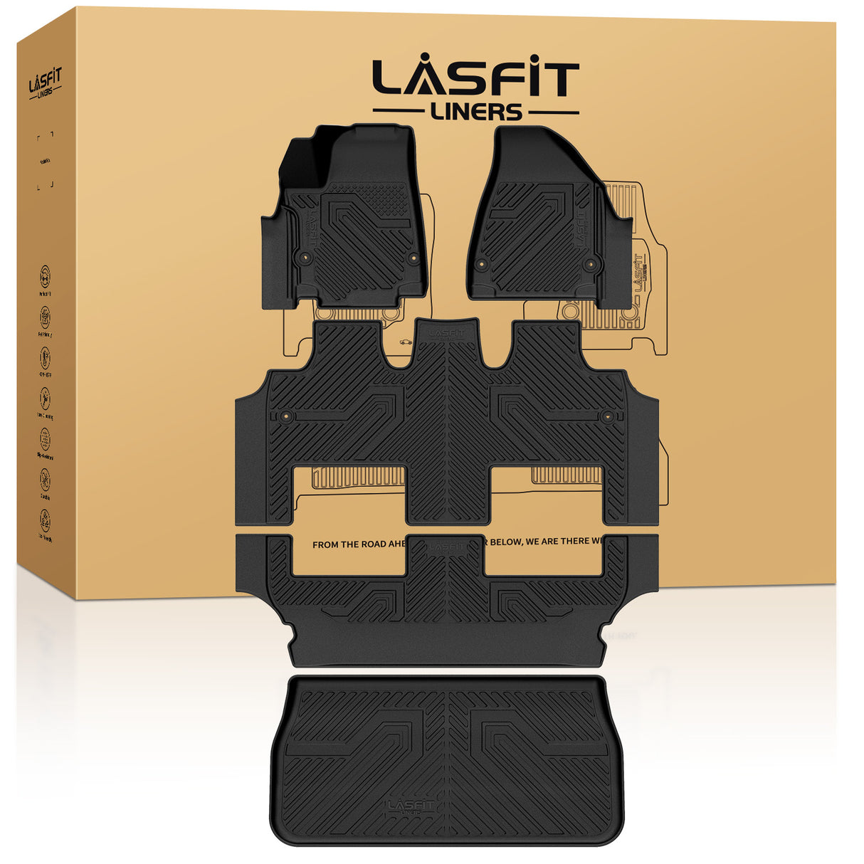 2024-2025 Chrysler Pacifica 1st & 2nd & 3rd Row & Cargo Mats