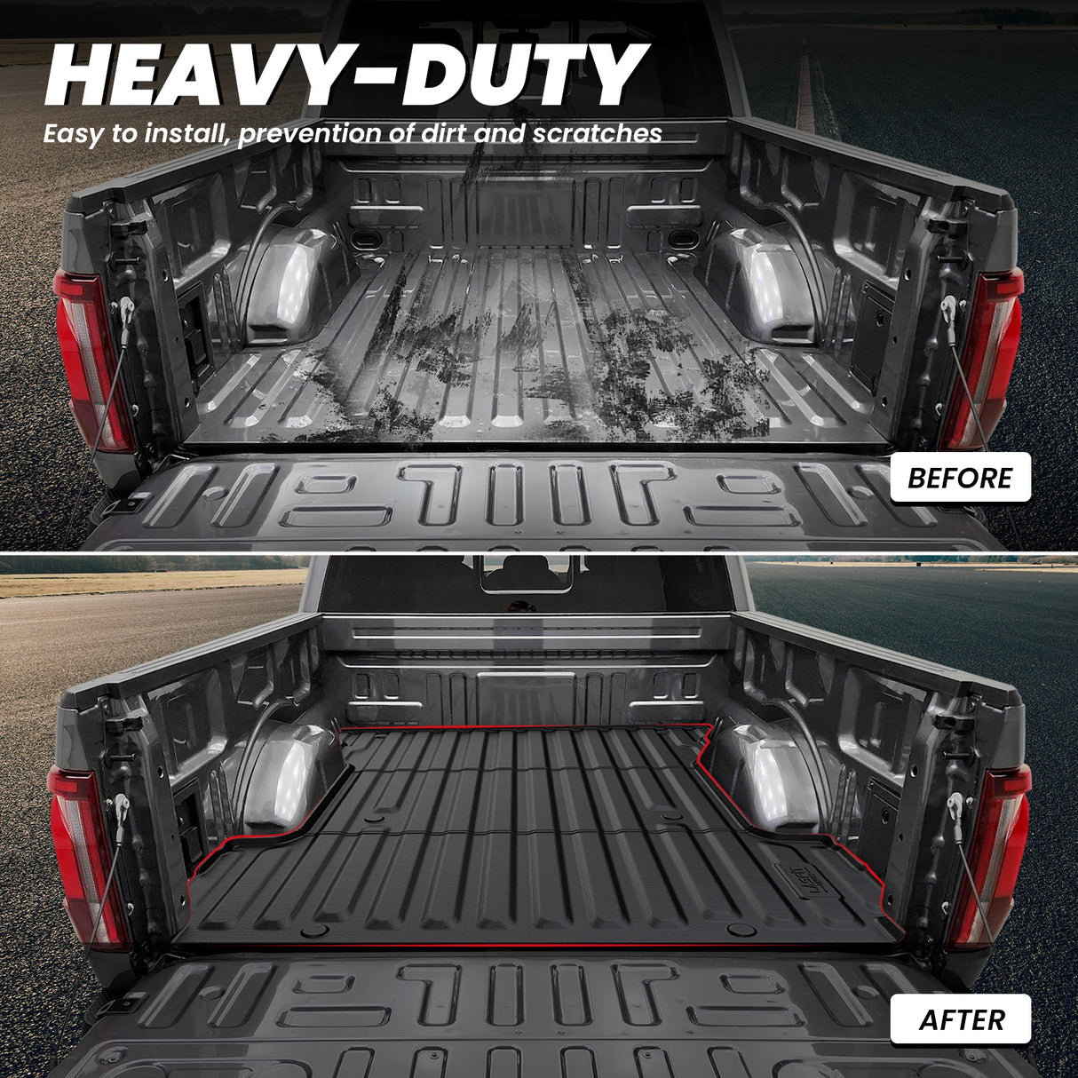 Fit for 2024-2026 Ford F-150 Bed Mat & Tailgate Mat, Including F-150 Lightning
