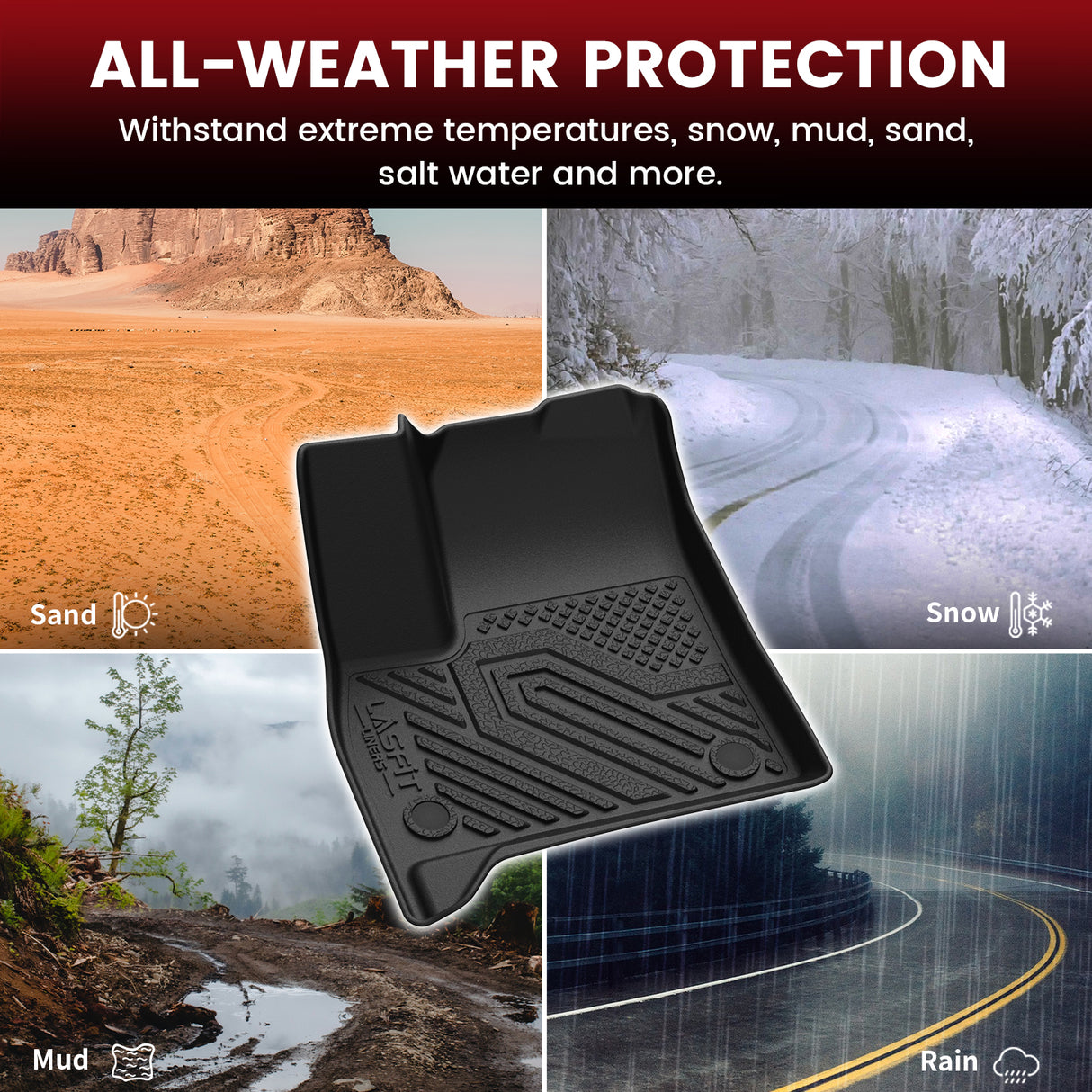 2024-2025 GMC Acadia Floor Liners All Weather