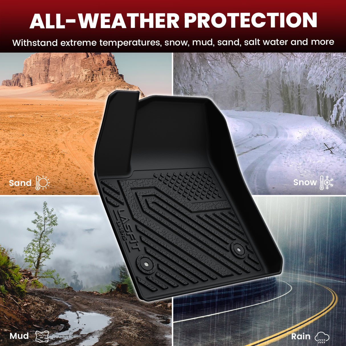 All-weather Protection for 2024-2025 Honda Prologue Floor Mats