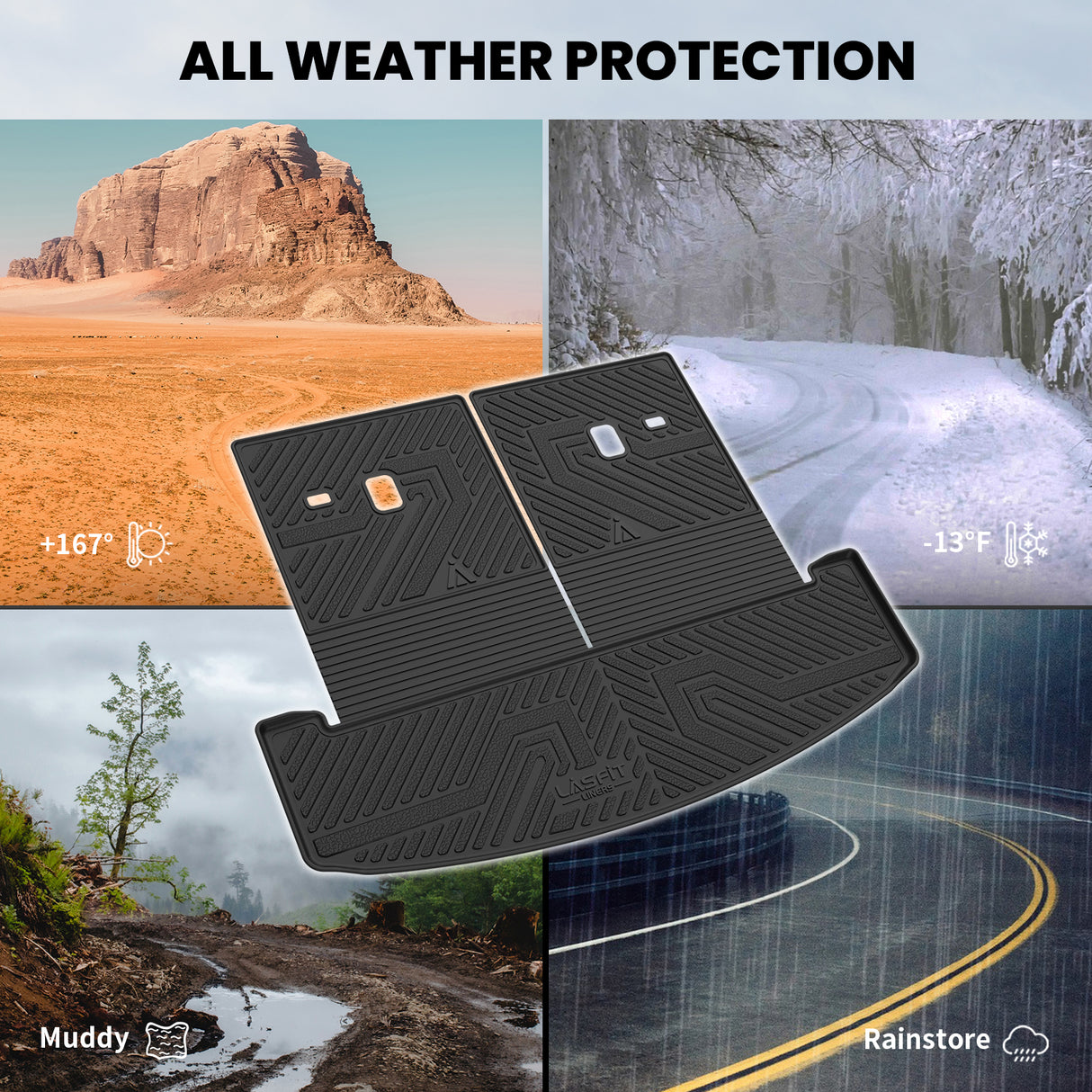 2024-2025 Hyundai Santa Fe Backseat Cargo Mat All Weather