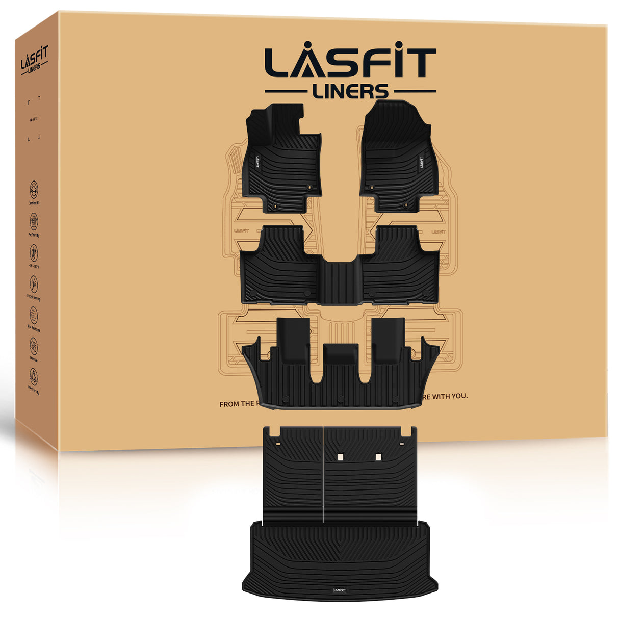 2024-2025 Toyota Grand Highlander Floor Mats 2