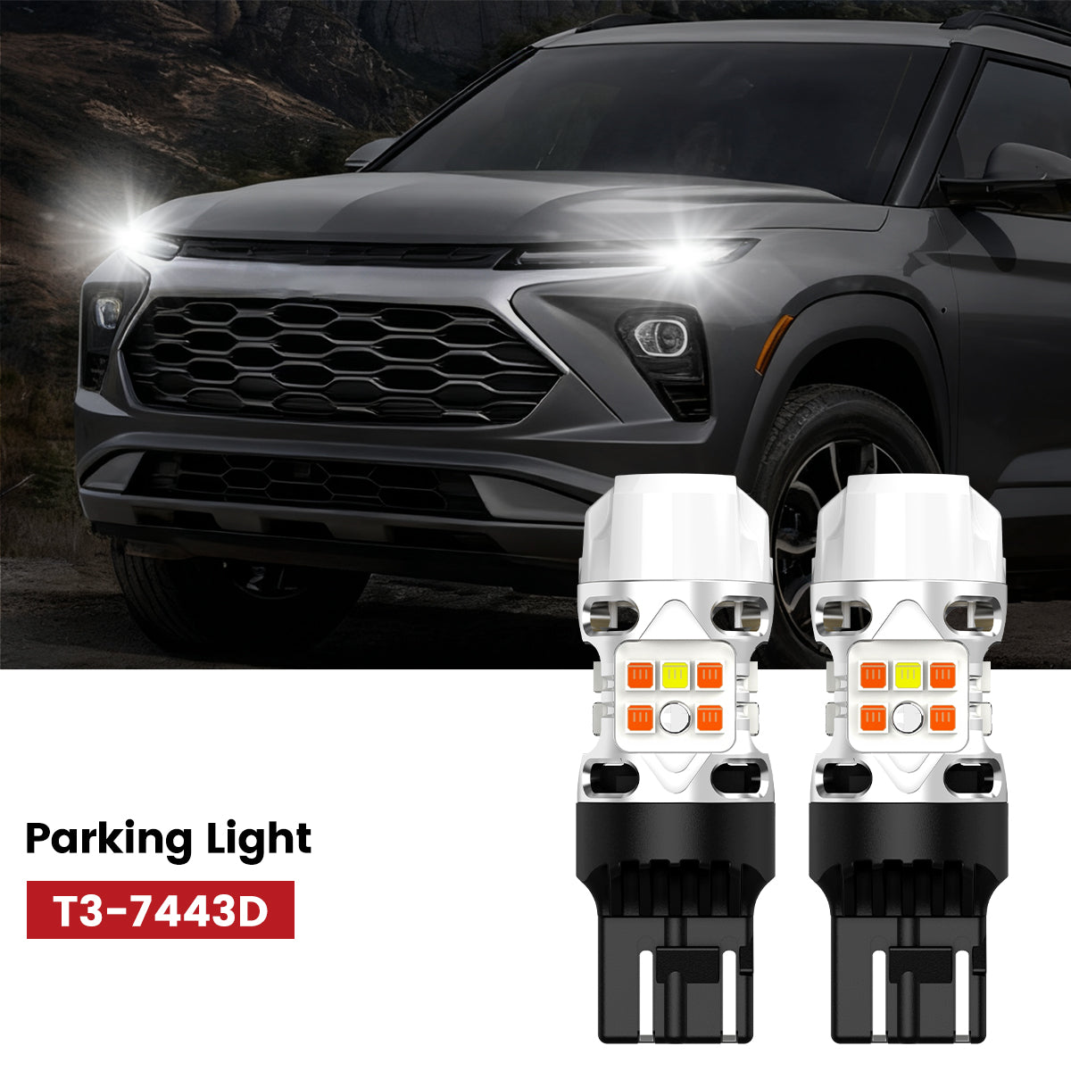 Lasfit 7443 led parking lights fit for 2024-2026 Chevrolet Trailblazer