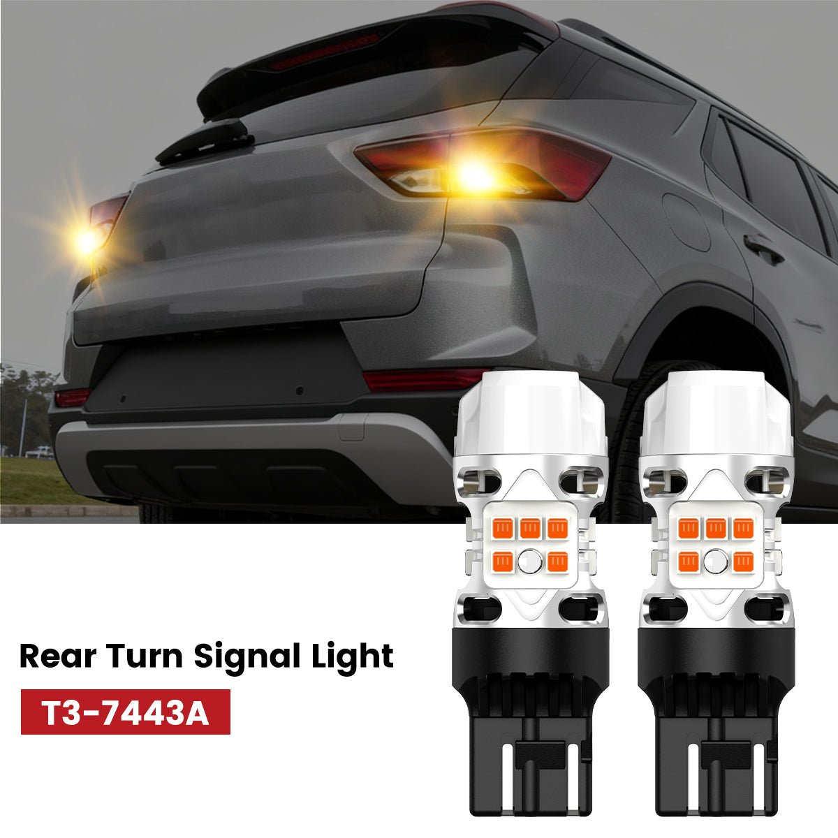 Lasfit 7443 led rear turn signal lights fit for 2024-2026 Chevrolet Trailblazer