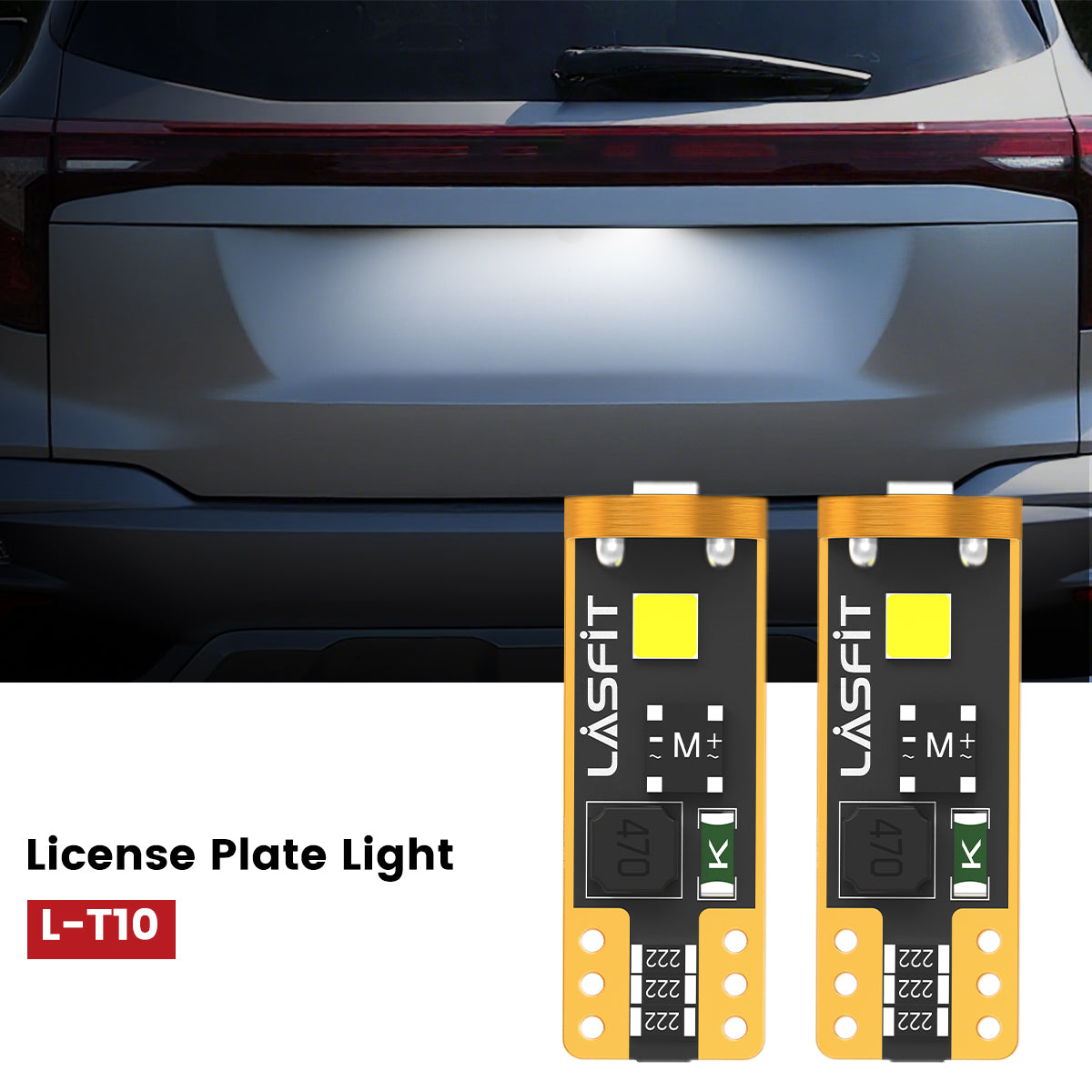 Lasfit 168 led license plate lights fit for 2024-2026 Kia Seltos