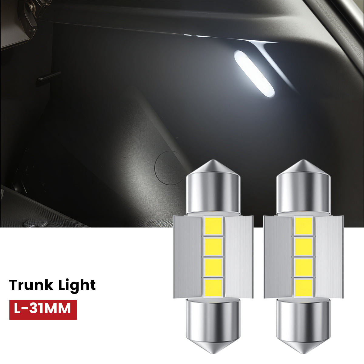 Lasfit 31MM led trunk lights fit for 2024-2026 Kia Seltos