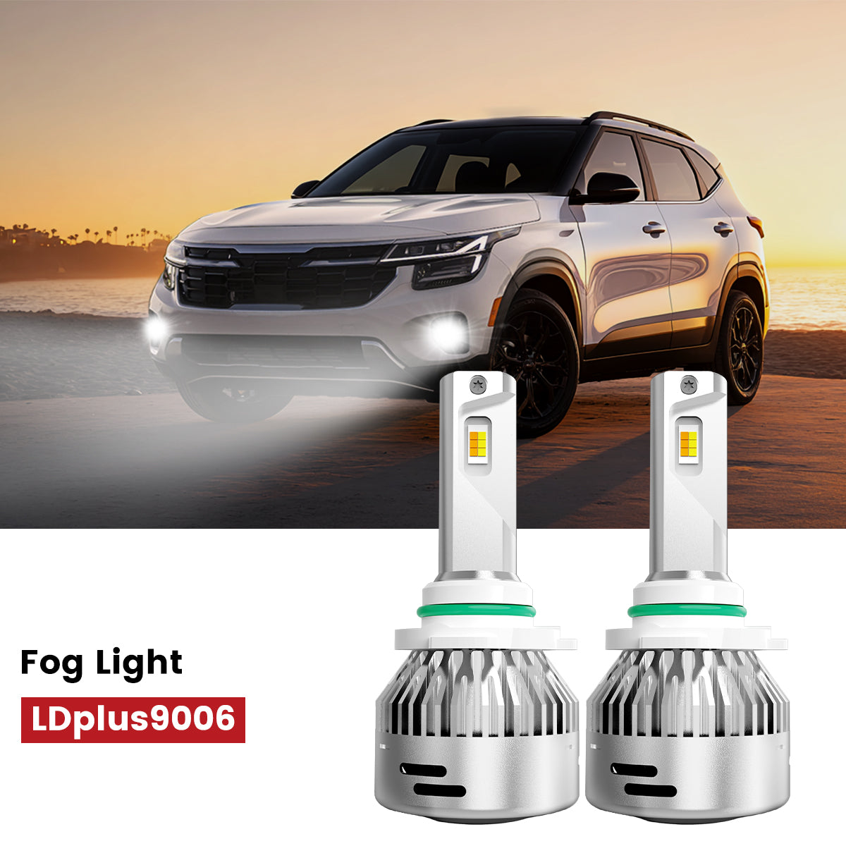 Lasfit 9006 led fog lights fit for 2024-2026 Kia Seltos