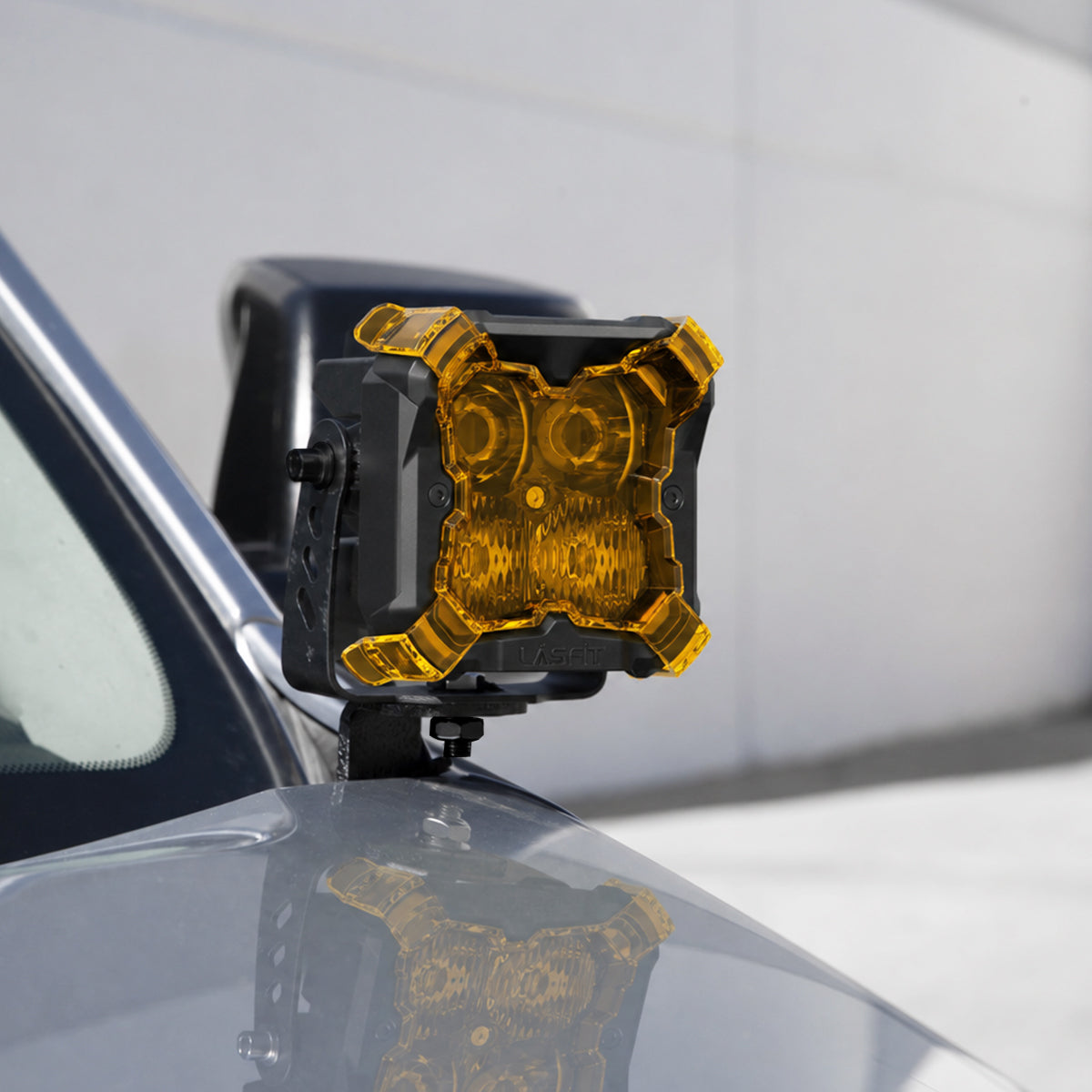 2024-2026 toyota tacoma 3 inch led amber combo ditch light with bracket