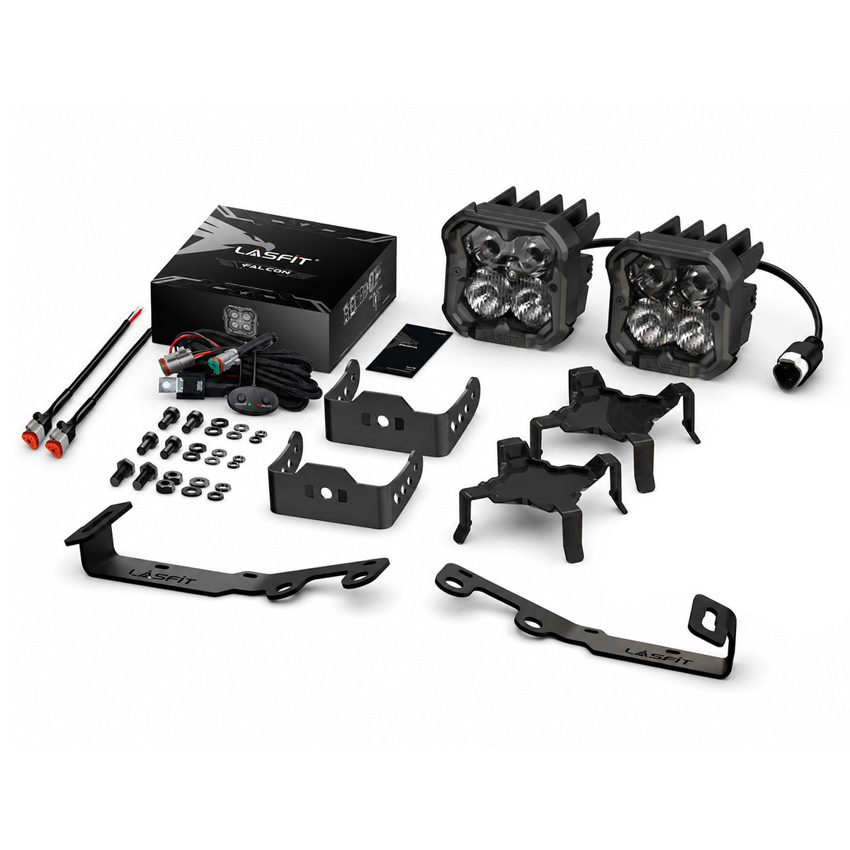 2024-2026 toyota tacoma 3 inch white combo ditch light package
