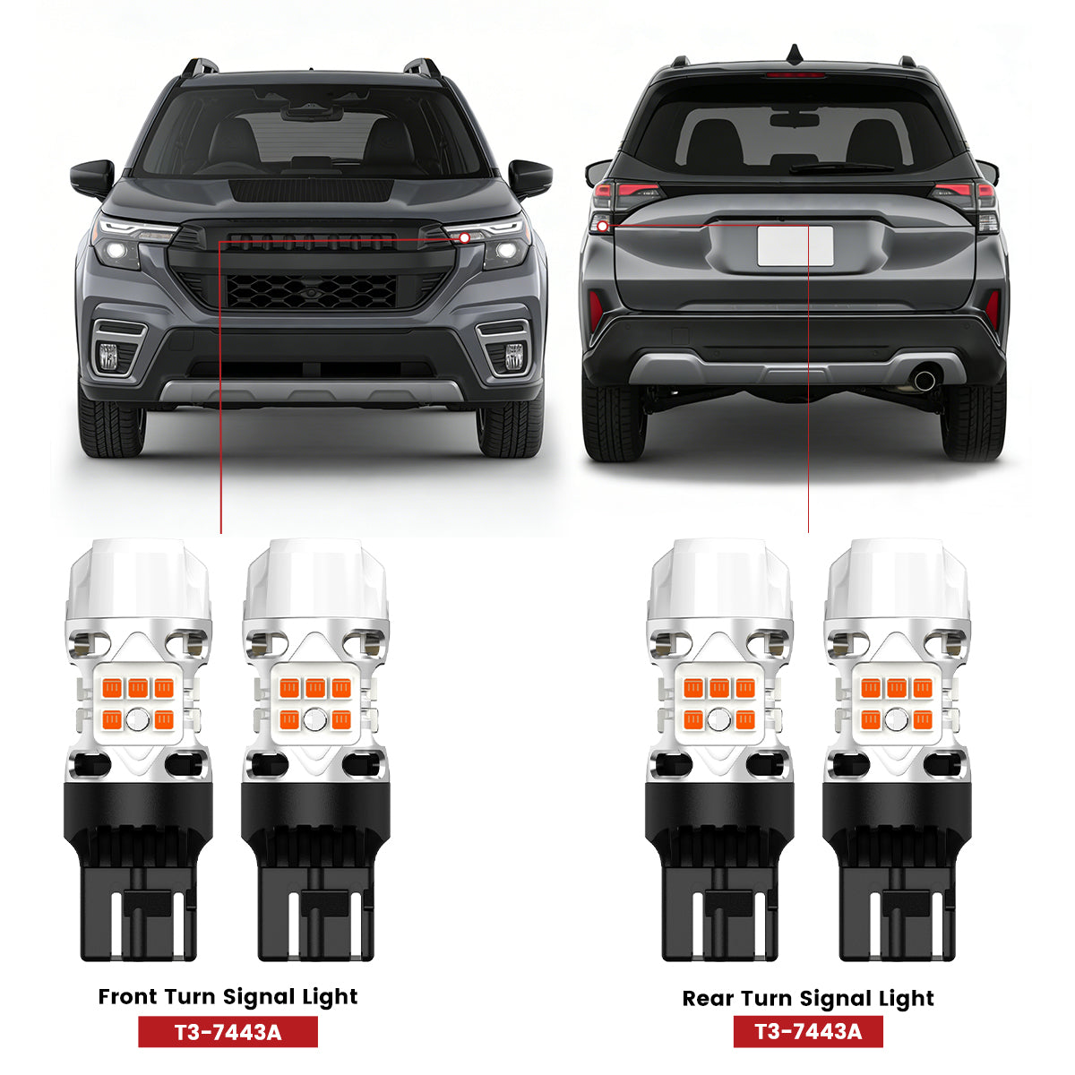 Lasfit led bulbs for 2025-2026 Subaru Forester