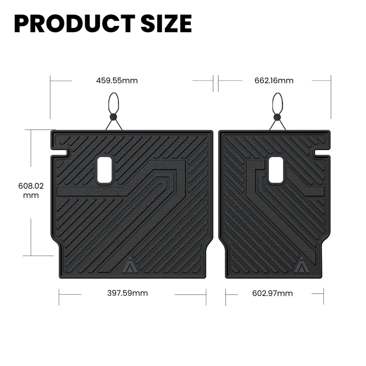 2025-2026 Acura ADX Seatback Mat Product Size