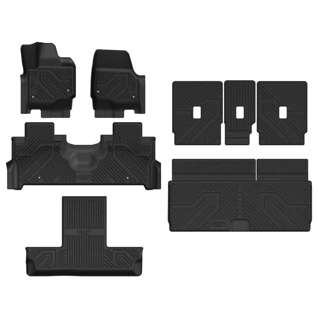 2025-2026 Ford Expedition Floor Mats & Seatback & Cargo Mats, Fit 7 seats,
