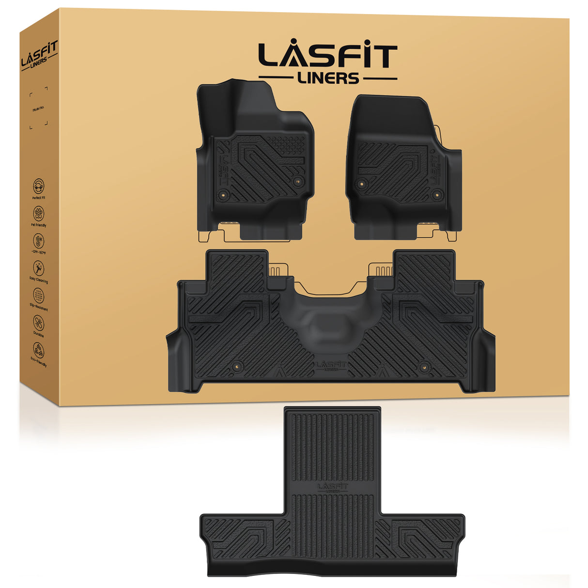 Fit for 2025-2026 Ford Expedition / Expedition Max Floor Mats or Seatback & Cargo Mats