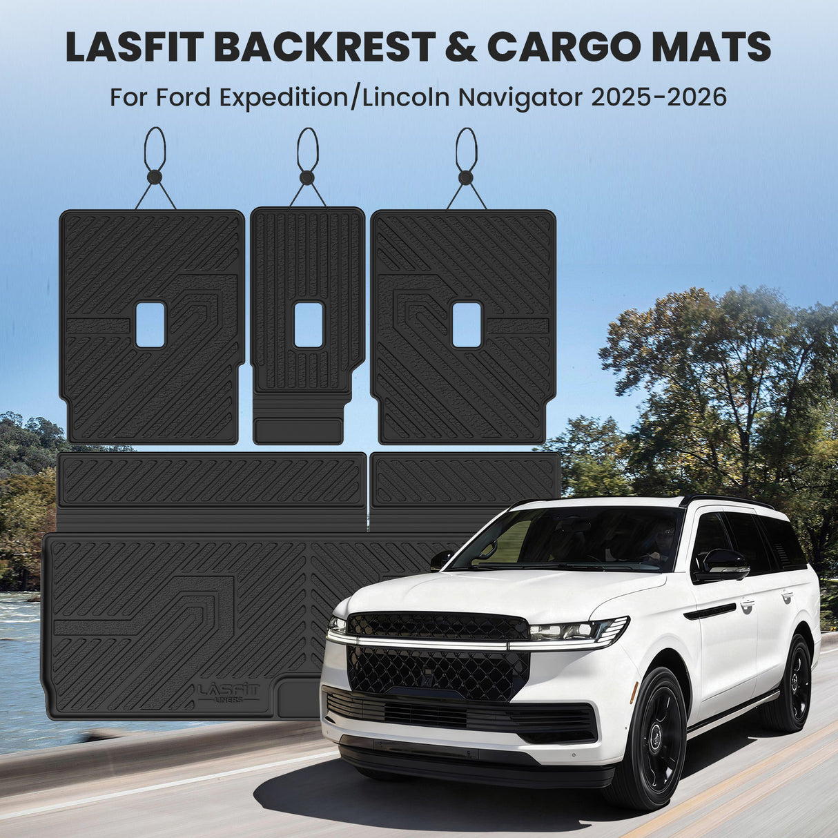 Fit for 2025-2026 Ford Expedition / Expedition Max Floor Mats or Seatback & Cargo Mats