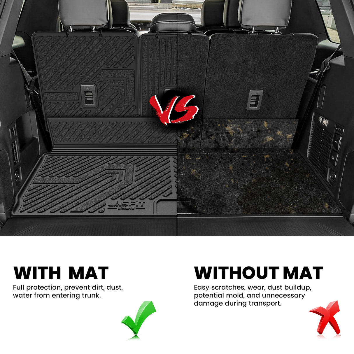 Fit for 2025-2026 Ford Expedition / Expedition Max Floor Mats or Seatback & Cargo Mats