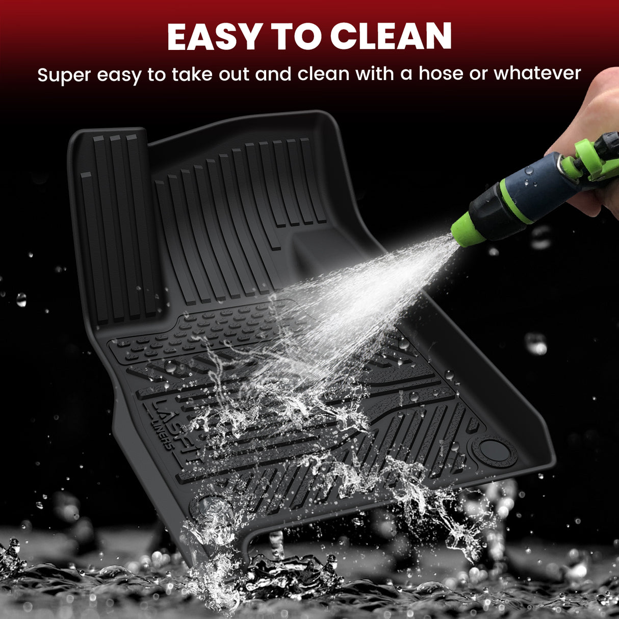 2025-2026 Rivian R1S Floor Mats Clean