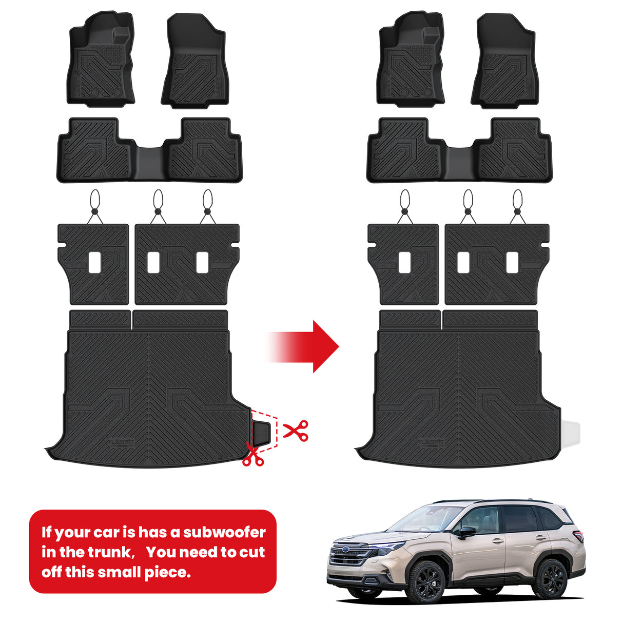 Fit for 2025-2026 Subaru Forester Floor Mats or Cargo & Seatback Mats