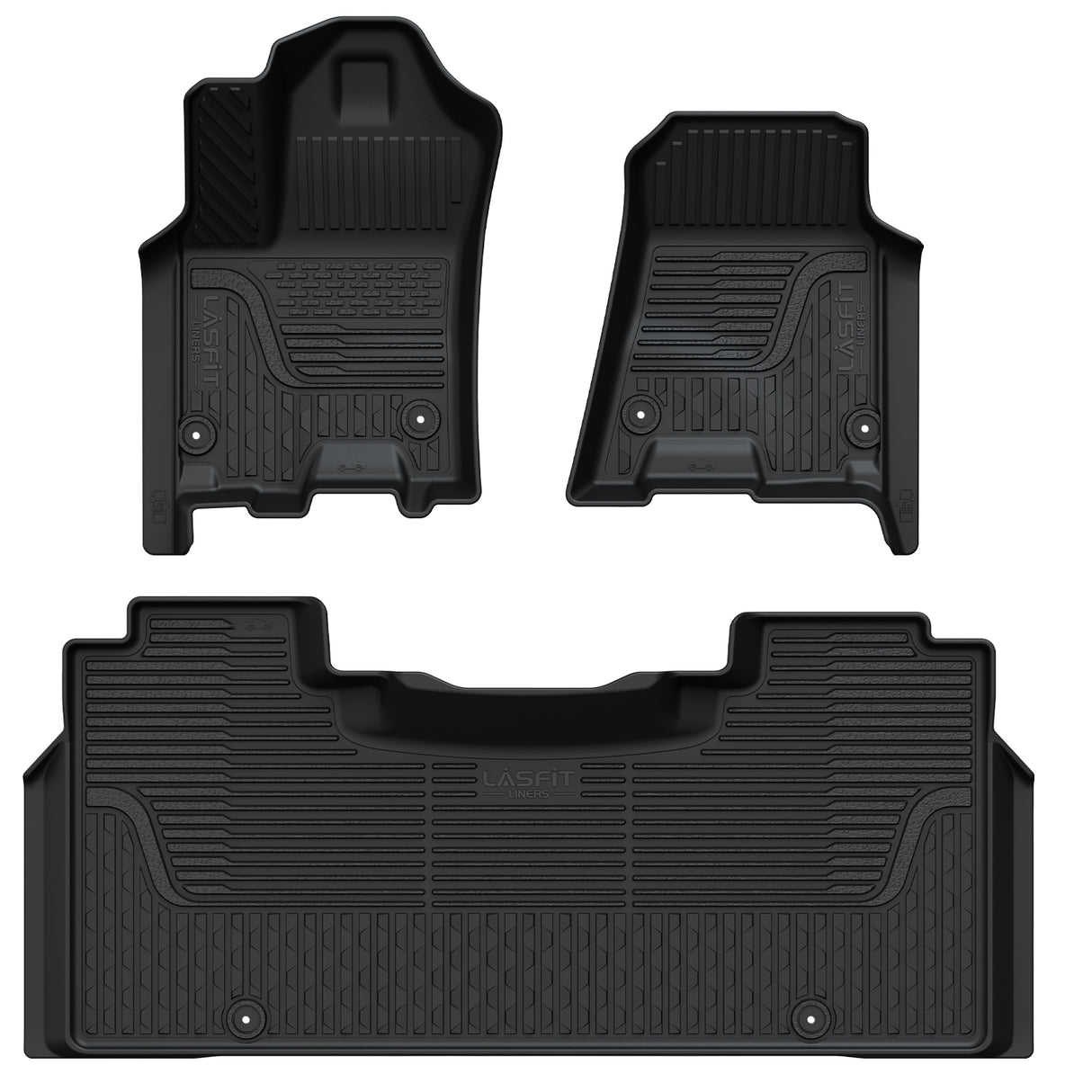 2025-2026 Ram 1500 All-weather Floor Mats With Bucket Seating Only, CrewCab, With Storage