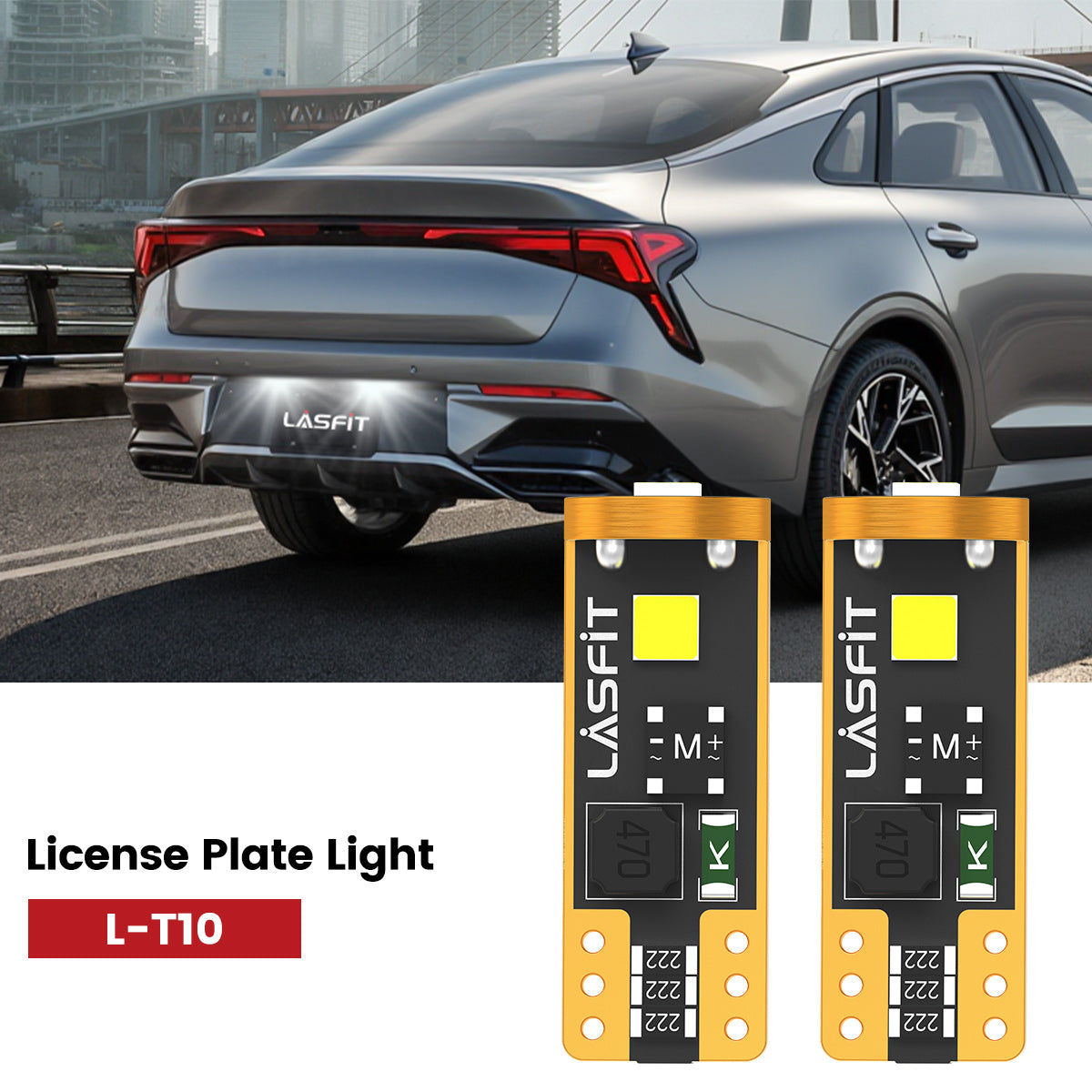 Lasfit 168 led license plate lights fit for 2025 Kia K5