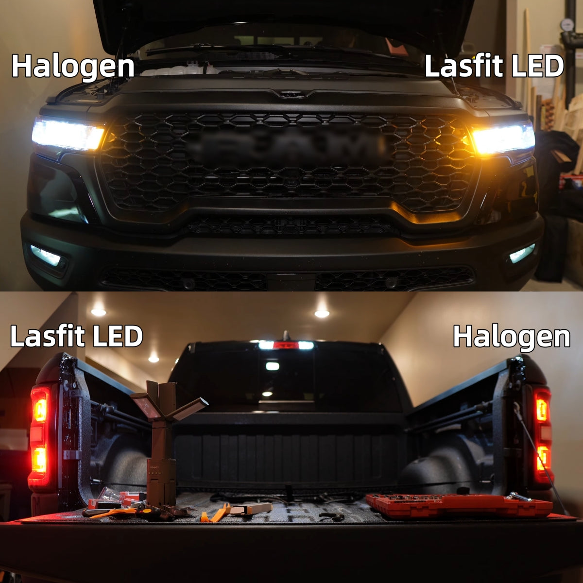 2025 Ram 1500 Rebel 7443 turn signal lighs led vs halogen