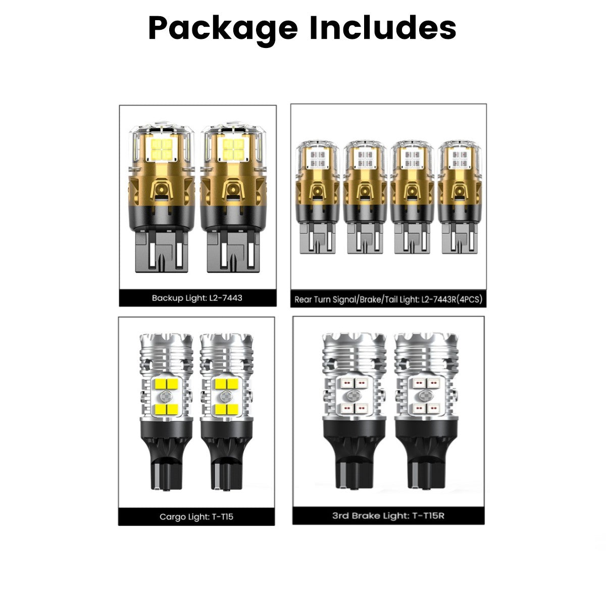 Lasfit combo package led bulbs for 2025 Ram 2500HD 3500HD