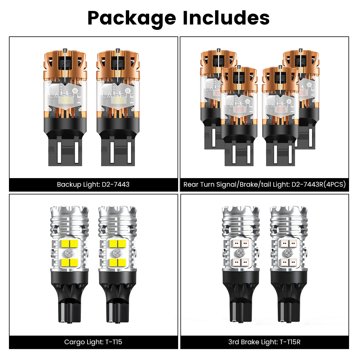 Lasfit combo package led bulbs for 2025 Ram 2500HD 3500HD