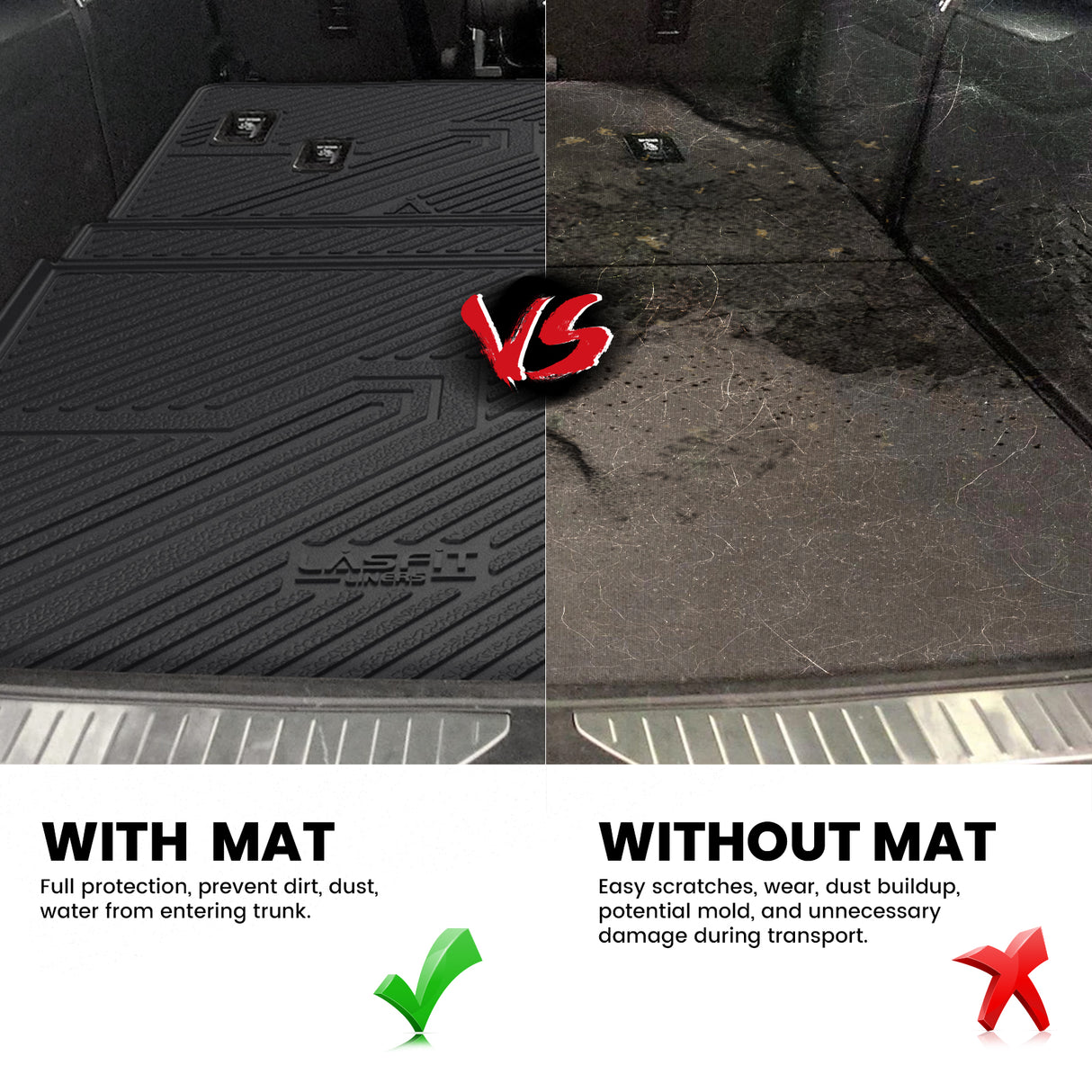 Fit for 2021-2026 GMC Yukon XL Floor Mats/Cargo/Seatback Mat, Not Fit Yukon Model