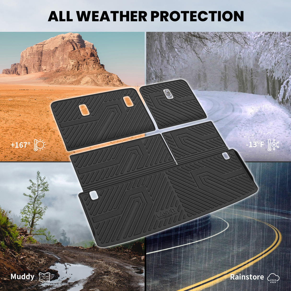 Fit for 2025 Infiniti QX80 Floor Mats / Cargo Mat & Seatback Mats