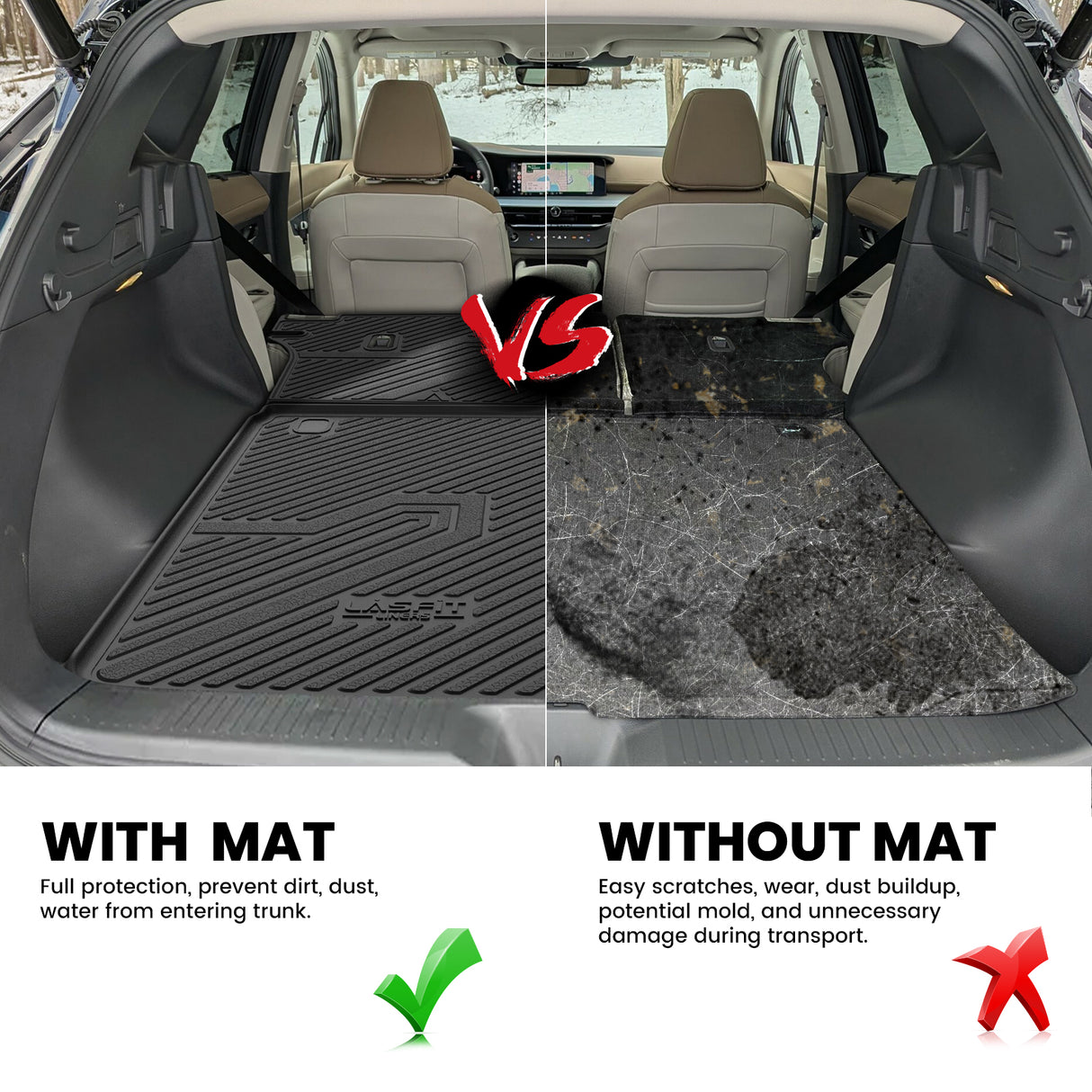 2025 Nissan Murano Cargo & Seatback Mats Contrast