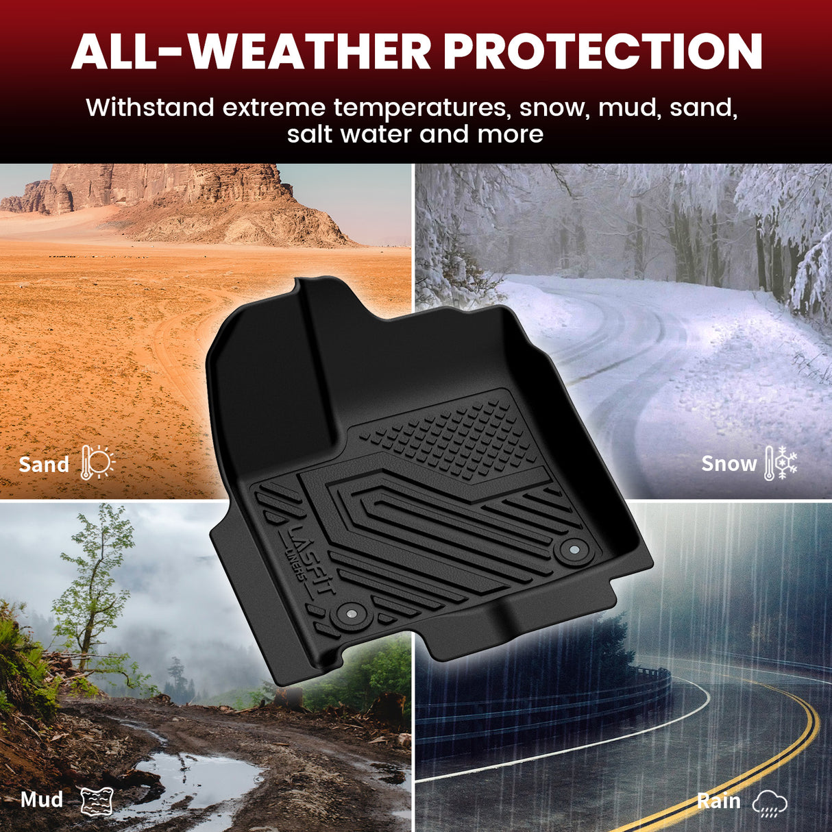 Fit for 2025 Nissan Murano Floor Mats / Cargo & Seatback Mats All Weather Protection