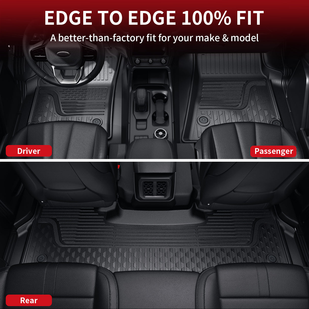 Full Coverage Floor Mats for Ram 1500 Crew Cab