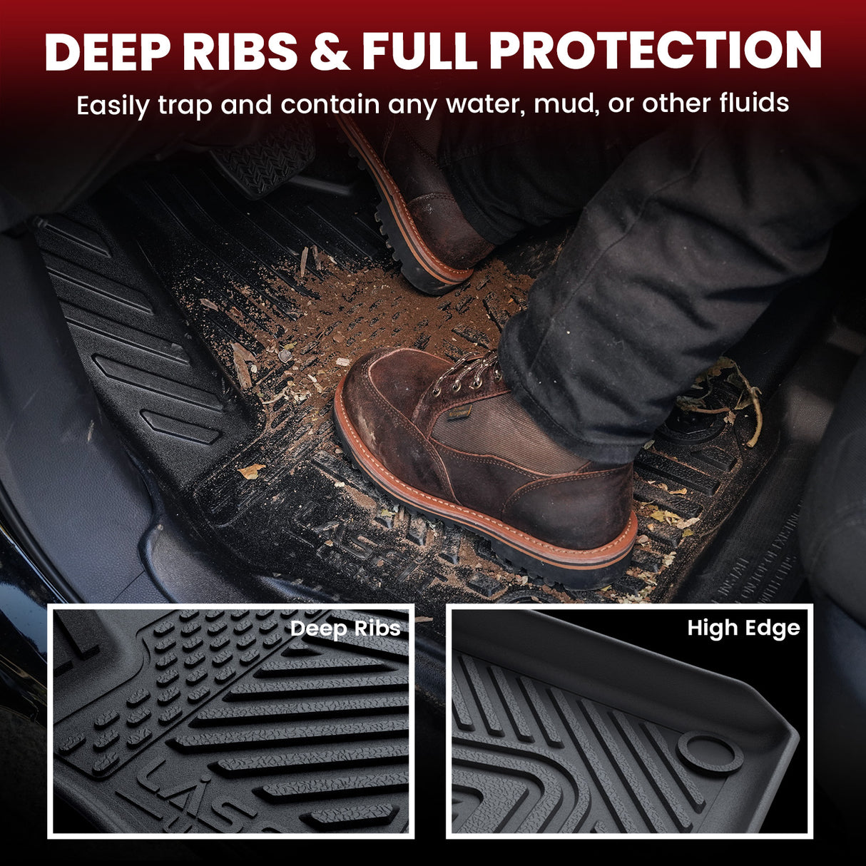 Fit for 2025-2026 Rivian R1T Floor Mats