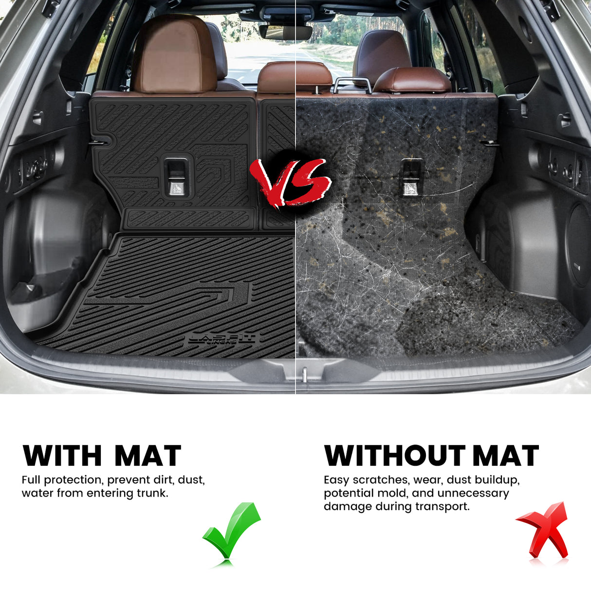 2025 Subaru Forester Cargo Mat Seatback Mat Compare