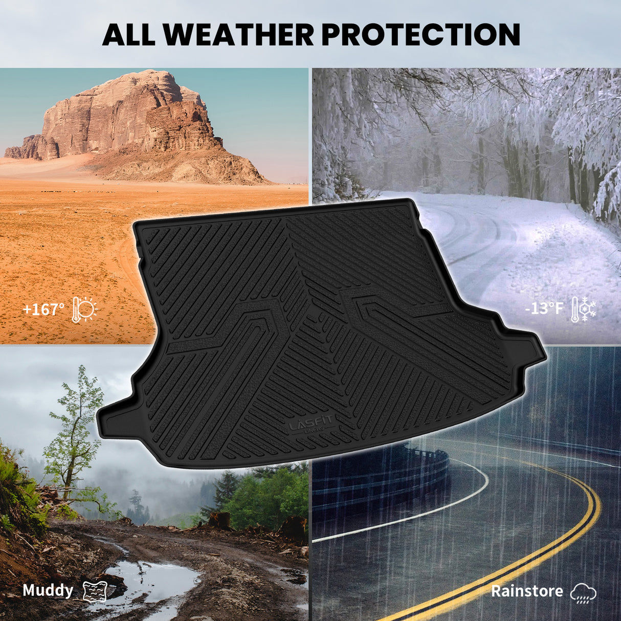 2019-2024 Subaru Forester All-weather Cargo Mat All Weather Protection