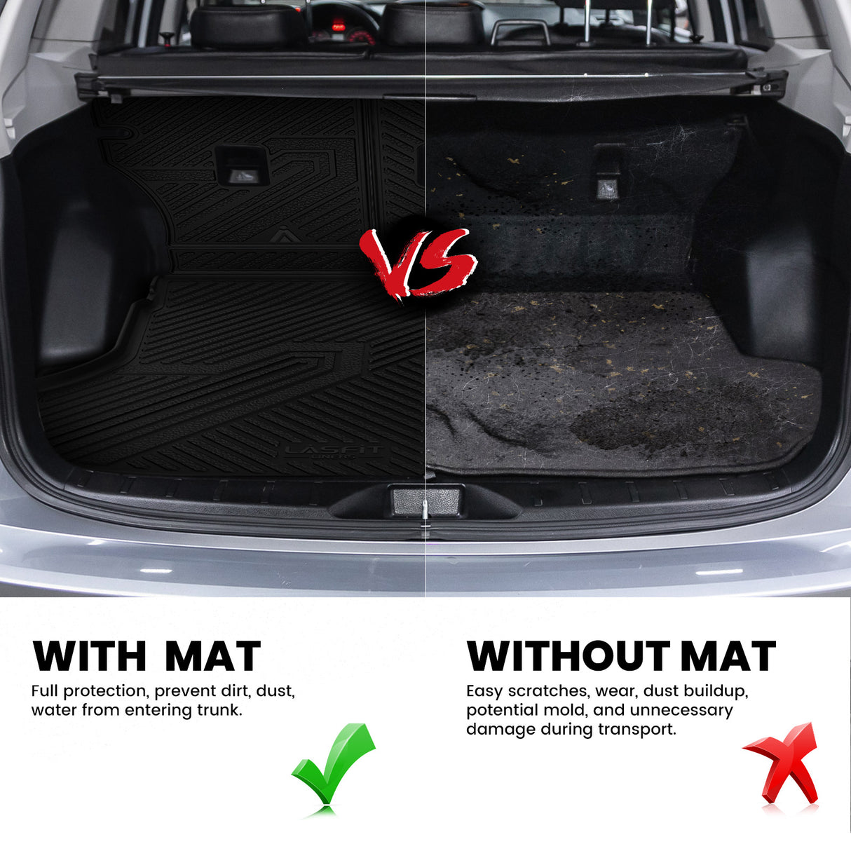 2019-2024 Subaru Forester All-weather Cargo Mat Compare