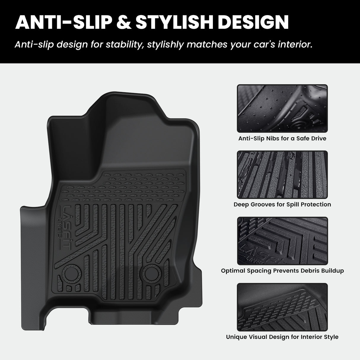2025 Toyota 4Runner Hybrid Floor Mats Anti-Slip