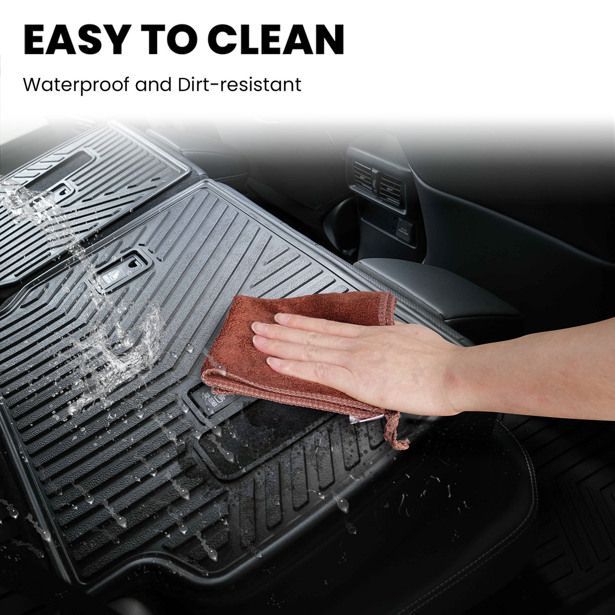 2025 Toyota 4Runner Hybrid Seatback Mat Easy to Clean
