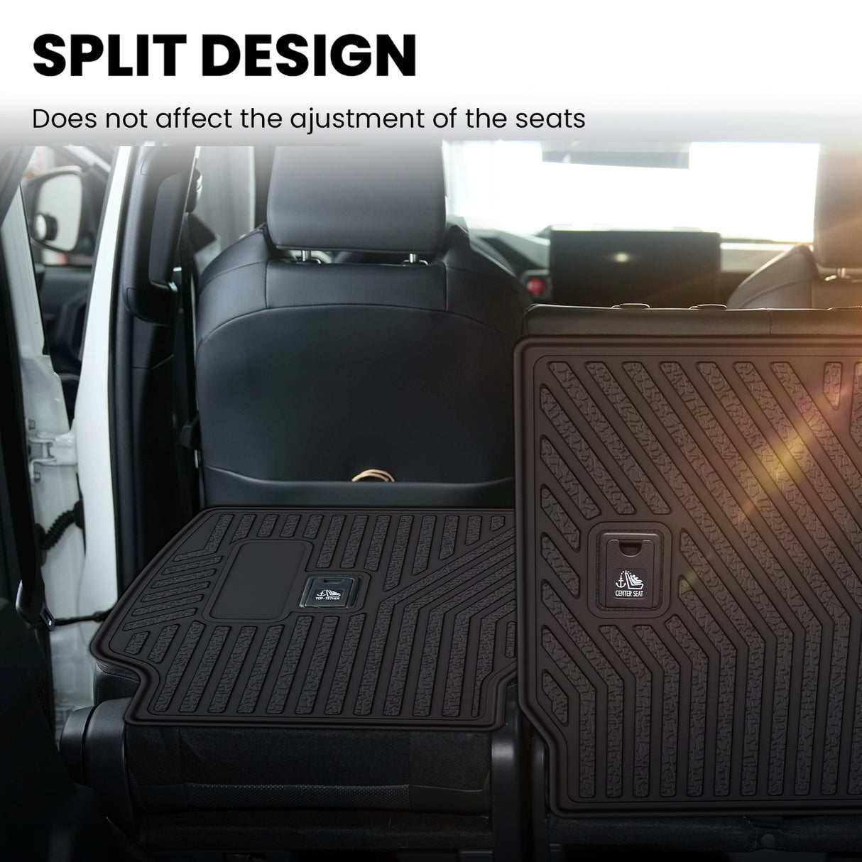 2025 Toyota 4Runner Hybrid Seatback Mat Split Design